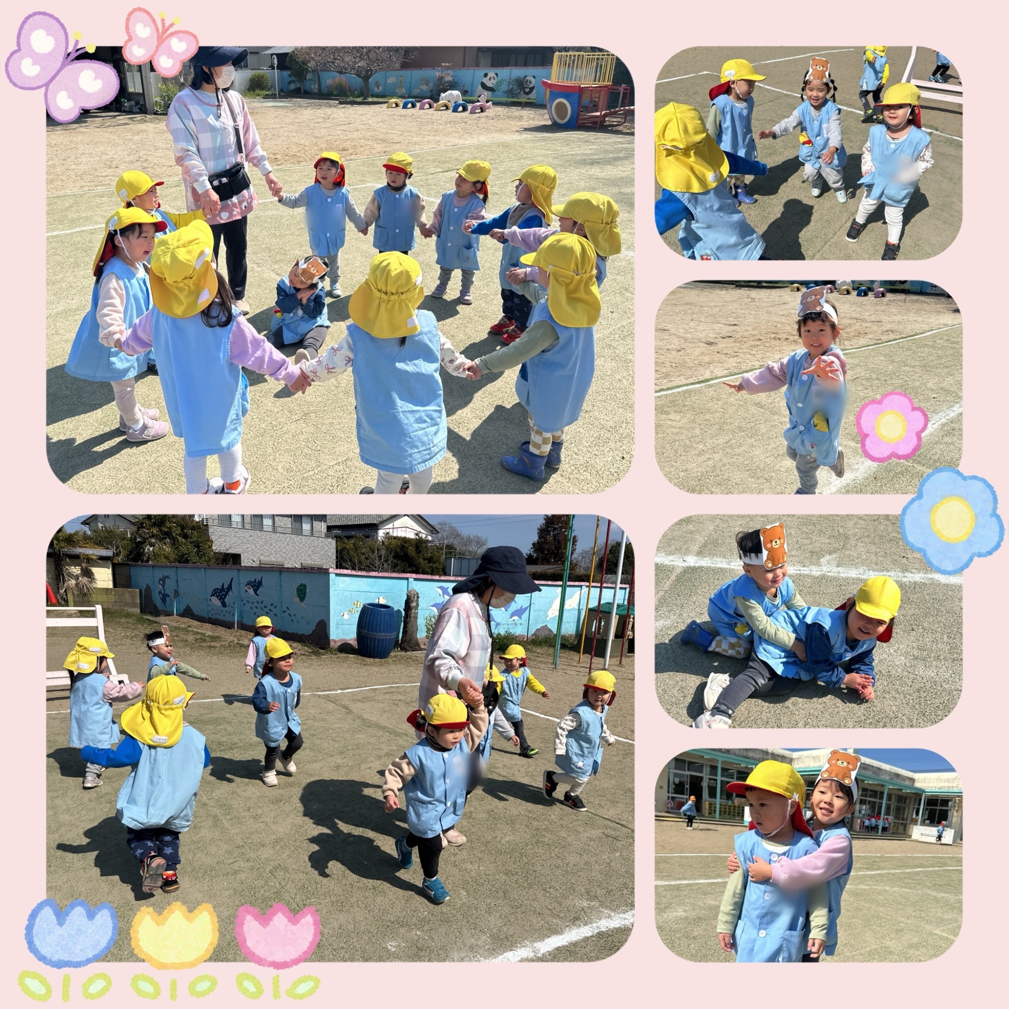 🐣集団遊び「むっくりくまさん」🐻